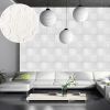 1Pcs Wall Sticker Eco-friendly Soft Self Adhesive 3D Brick Wall Sticker for TV Walls Sofa Background Living Room - white