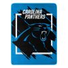 PANTHERS OFFICIAL NFL "Run" Micro Raschel Throw Blanket;  46" x 60" - 1NFL/05906/0018/RET