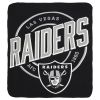 Raiders OFFICIAL NFL "Campaign" Fleece Throw Blanket;  50" x 60" - 1NFL/03105/0019/RET