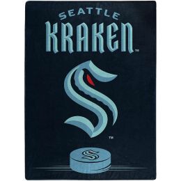 Kraken OFFICIAL NHL "Inspired" Raschel Throw Blanket;  60" x 80" - 1NHL/08020/0035/RET