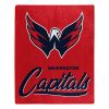 Capitals OFFICIAL NHL "Signature" Raschel Throw Blanket;  50" x 60" - 1NHL/07050/0025/RET