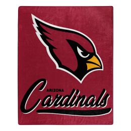 Arizona Cardinals OFFICIAL NFL "Signature" Raschel Throw Blanket;  50" x 60" - 1NFL/07088/0080/RET