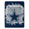 COWBOYS OFFICIAL NFL "Run" Micro Raschel Throw Blanket;  46" x 60" - 1NFL/05906/0009/RET