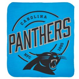 Panthers OFFICIAL NFL "Campaign" Fleece Throw Blanket;  50" x 60" - 1NFL/03105/0018/RET