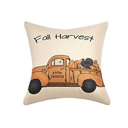 1Pcs Throw Pillow Covers Wear-resistant Dust-proof Linen Halloween Pumpkin Print Throw Cushion Home Office Hotel Decoration - 2#