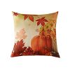 1Pcs Throw Pillow Covers Wear-resistant Dust-proof Linen Halloween Pumpkin Print Throw Cushion Home Office Hotel Decoration - 4#