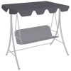 Replacement Canopy for Garden Swing Anthracite 89"x73.2" 270 g/m2 - Anthracite