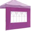 10x10ft EZ Canopy Gazebo With Windows/ 18-3339TPX Vivid Viola - As Picture