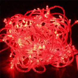 10M 100LED Fairy String Lights Waterproof Connectable Up to 100M Xmas Party Lamp - Red