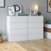 4 Drawer White Dresser;  Modern Storage Cabinet for Bedroom - drawer-4