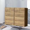 White Dresser for Bedroom - Rustic Brown