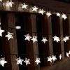 2Pcs Solar Powered String Lights 39.3FT 100LED Beads Fairy Star Lights - White