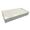 Contemporary Style Wooden Frame Twin Size Chest Bed with 3 Drawers; White - BM141870