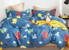 Markutus Kids Blue Dinosaur   - Twin Xl