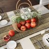 2 Tier Tray Fruit Holder | Decorative Tabletop for Food, Snack Cover for Dinning Room and Home Decor - Seagrass