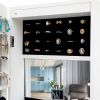 Jewelry Storage Mirror Cabinet With LED Lights,For Living Room Or Bedroom - white