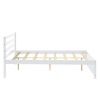 Full Size Wood Platform Bed Frame with Headboard for whiet color - as pic