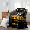 Bruins OFFICIAL NHL "Digitize" Raschel Throw Blanket;  60" x 80" - 1NHL/08040/0001/RET