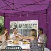 10x10ft EZ Canopy Gazebo With Windows/ 18-3339TPX Vivid Viola - As Picture