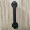 Handmade Medieval Retro Industrial Style Steel Pipe Interior Pull Door Handle Iron Black Antique Handles - 30CM - matte black