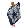 COWBOYS OFFICIAL NFL "Run" Micro Raschel Throw Blanket;  46" x 60" - 1NFL/05906/0009/RET