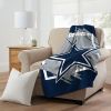 COWBOYS OFFICIAL NFL "Run" Micro Raschel Throw Blanket;  46" x 60" - 1NFL/05906/0009/RET