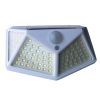 100LED Waterproof Solar Powered Motion Sensor Wall Light Outdoor Garden Lamp - white