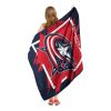 Blue Jackets OFFICIAL NHL "Run" Micro Raschel Throw Blanket;  46" x 60" - 1NHL/05904/0031/RET