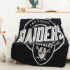 Raiders OFFICIAL NFL "Campaign" Fleece Throw Blanket;  50" x 60" - 1NFL/03105/0019/RET