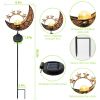 Solar Powered Moon Star Lamp IP54 Waterproof Decorative Lamp - Moon