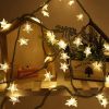 2Pcs Solar Powered String Lights 39.3FT 100LED Beads Fairy Star Lights - Yellow