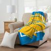 CHARGERS OFFICIAL NFL "Run" Micro Raschel Throw Blanket;  46" x 60" - 1NFL/05906/0079/RET