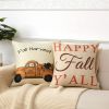 1Pcs Throw Pillow Covers Wear-resistant Dust-proof Linen Halloween Pumpkin Print Throw Cushion Home Office Hotel Decoration - 2#