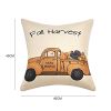 1Pcs Throw Pillow Covers Wear-resistant Dust-proof Linen Halloween Pumpkin Print Throw Cushion Home Office Hotel Decoration - 2#