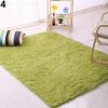 Plush Shaggy Soft Carpet Room Area Rug Bedroom Slip Resistant Door Floor Mat - Blue - 60cm by 120cm