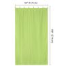 W54*L108in Outdoor Patio Curtain/Bright Green - As Picture