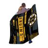 Bruins OFFICIAL NHL "Digitize" Raschel Throw Blanket;  60" x 80" - 1NHL/08040/0001/RET