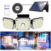 LED Solar Motion Sensor Light Outdoor Security Garden Dusk to dawn Flood Light - New