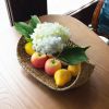 2 Tier Tray Fruit Holder | Decorative Tabletop for Food, Snack Cover for Dinning Room and Home Decor - Seagrass