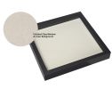 Square Shadow Box Picture Frame Linen Background Real Glass Front for Memorabilia;  Scrapbooking;  Keepsake;  12x12 - Gray