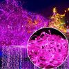 10M 100LED Fairy String Lights Waterproof Connectable Up to 100M Xmas Party Lamp - Pink