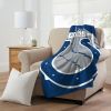 COLTS OFFICIAL NFL "Run" Micro Raschel Throw Blanket;  46" x 60" - 1NFL/05906/0008/RET