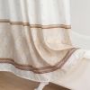 Muwago Luxurious Lattice Print Vintage Classic Shower Curtain Elegant Thick Waterproof Light Brown Marble Pattern Bath Cover - W78"*H78"