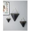 Triangle Wall Planter Wall Decoration Indoor Plant Hanger - Black - Small